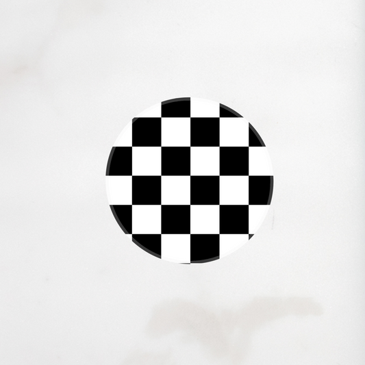 Black Checkers Phone Grip