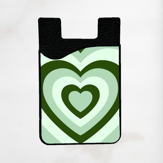 Green Everlasting Hearts Card Holder