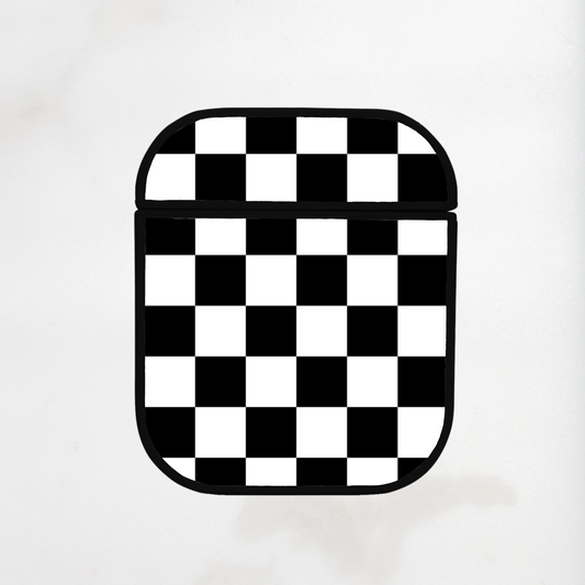 Black Checkers AirPod Case
