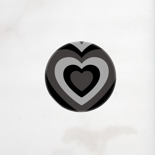 Black Everlasting Hearts Phone Grip