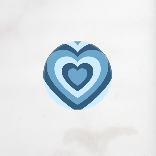 Blue Everlasting Hearts Phone Grip