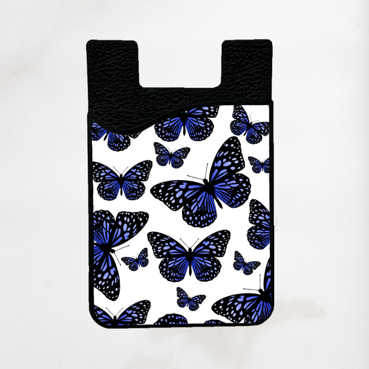 Blue Butterfly Flare-Out Card Holder