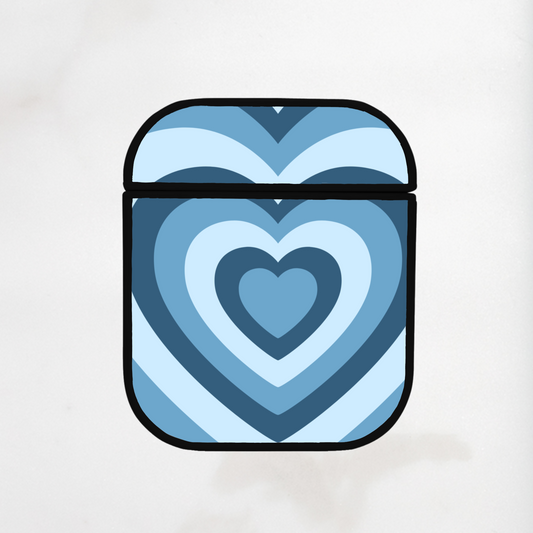 Blue Everlasting Hearts AirPod Case