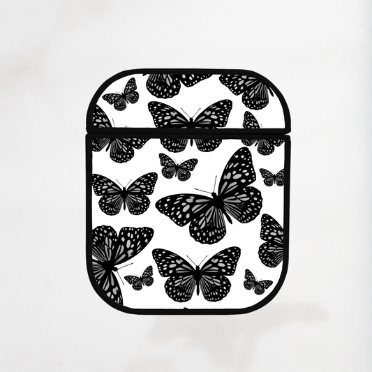 Black Butterfly Flare-Out AirPod Case